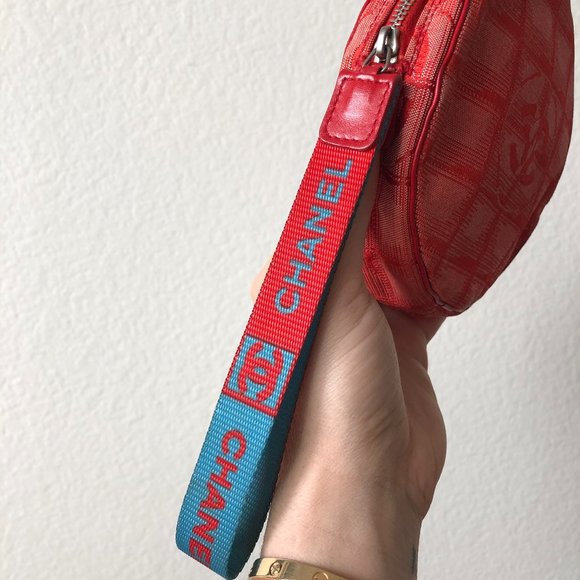 Chanel Travel Line Round Wristlet Nylon - Picture 9 of 11